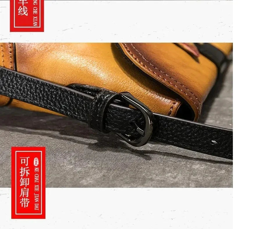Künstlerische Tasche Sofia Vintage – Aus echtem Premium-Leder