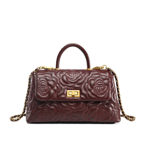 Camélia Élégance – Tasche aus echtem Leder