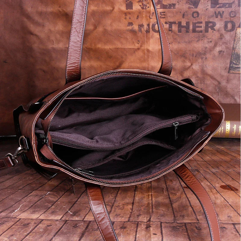 Tote Victoria Vintage – Aus echtem Premium-Leder