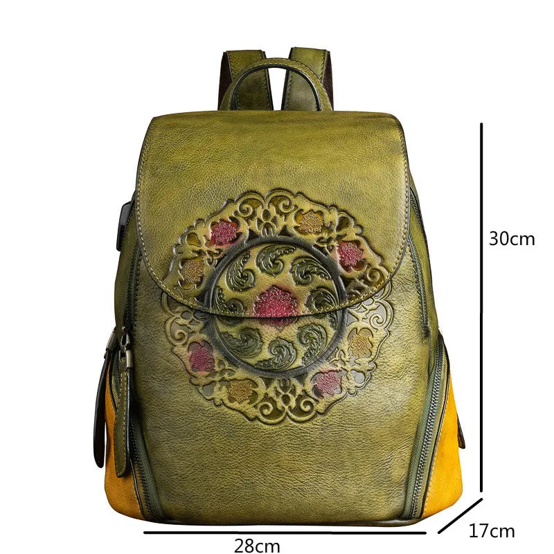Rucksack Hanami Vintage – Aus handgefertigtem echtem Leder
