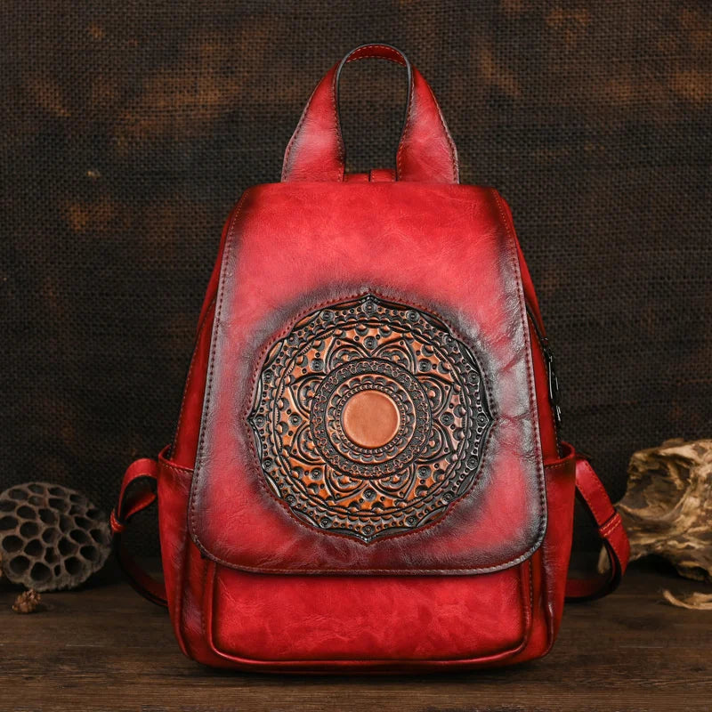 Geometrischer Rucksack Laura Vintage – Elegantes Design in hoher Qualität