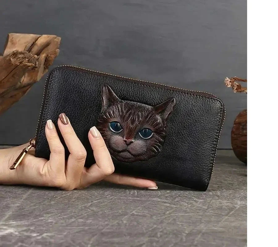 Geldbörse Gato Luna Vintage – Aus echtem Premium-Leder