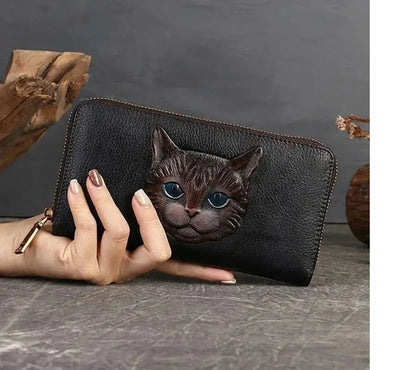 Geldbörse Gato Luna Vintage – Aus echtem Premium-Leder