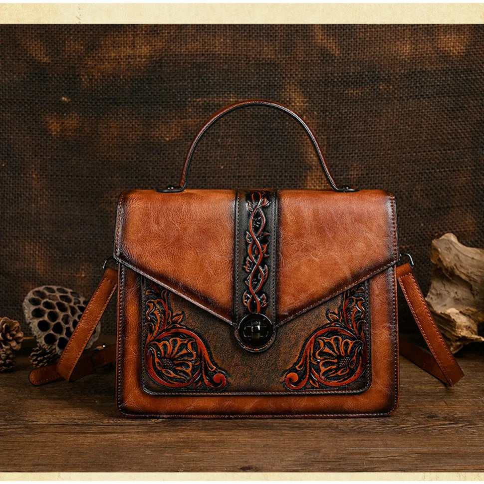 Tasche Square Elisa Vintage – Florales Design in hoher Qualität
