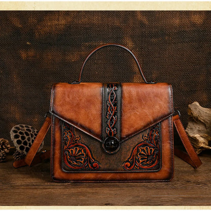 Tasche Square Elisa Vintage – Florales Design in hoher Qualität