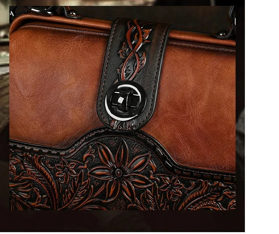 Tasche Luna Totem Vintage – Aus echtem Leder