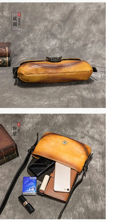 Künstlerische Tasche Sofia Vintage – Aus echtem Premium-Leder