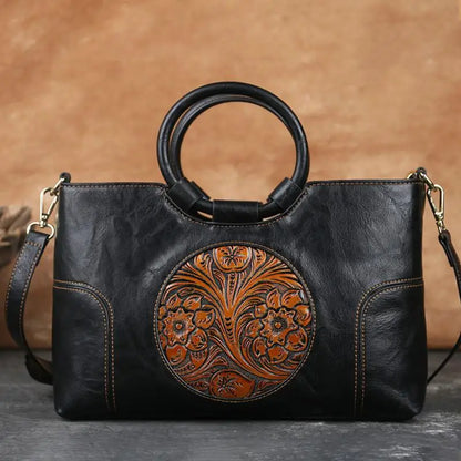 Tasche Floral Camélia Vintage – Elegantes Finish in hoher Qualität