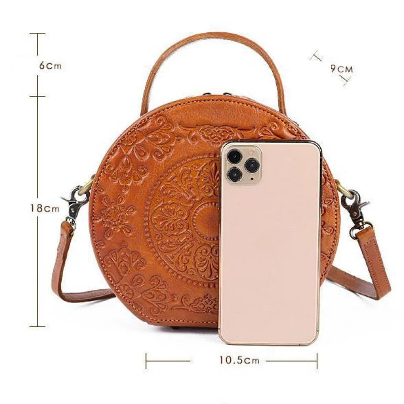 Tasche Jade Oriental Vintage – Aus echtem Premium-Leder