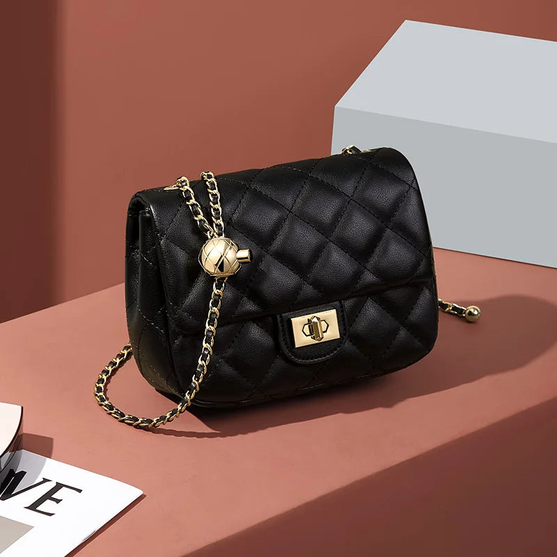 Louvre Mini Chain – Tasche aus echtem Leder