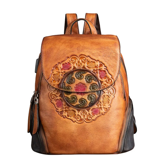 Rucksack Hanami Vintage – Aus handgefertigtem echtem Leder