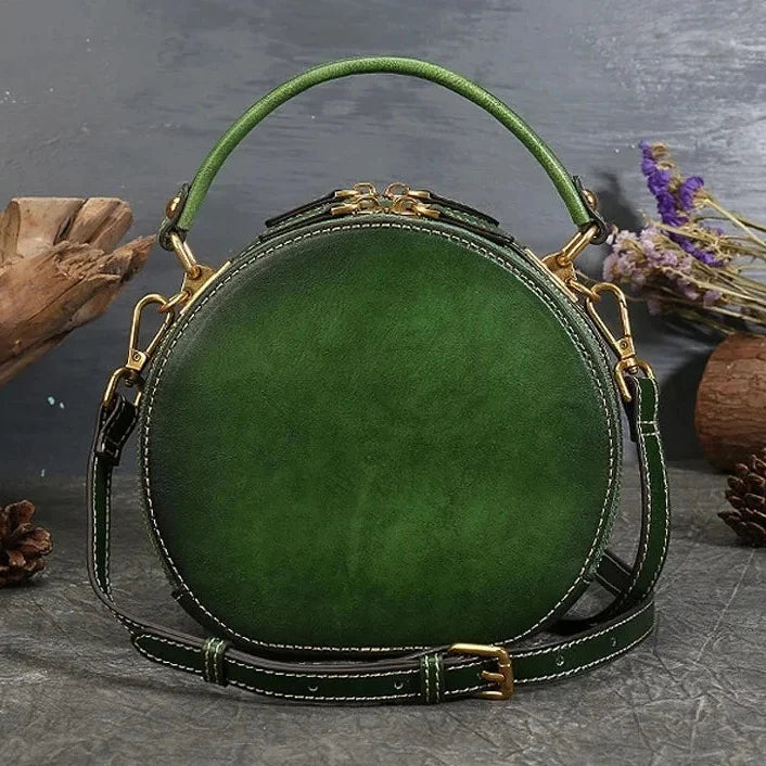 Tasche Luna Floral Vintage – Aus echtem Premium-Leder