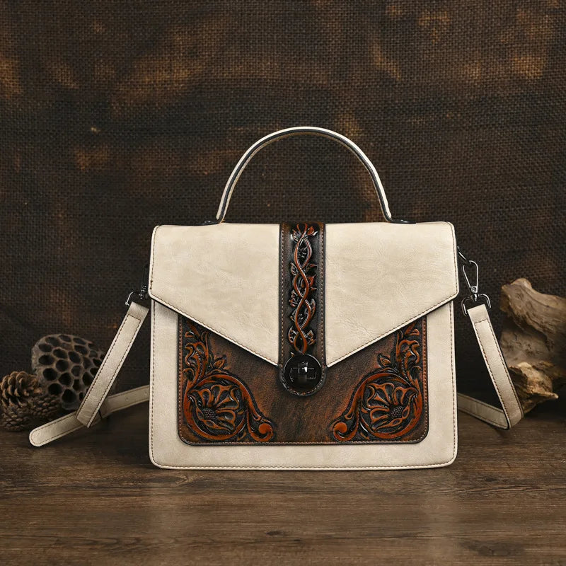 Tasche Square Elisa Vintage – Florales Design in hoher Qualität