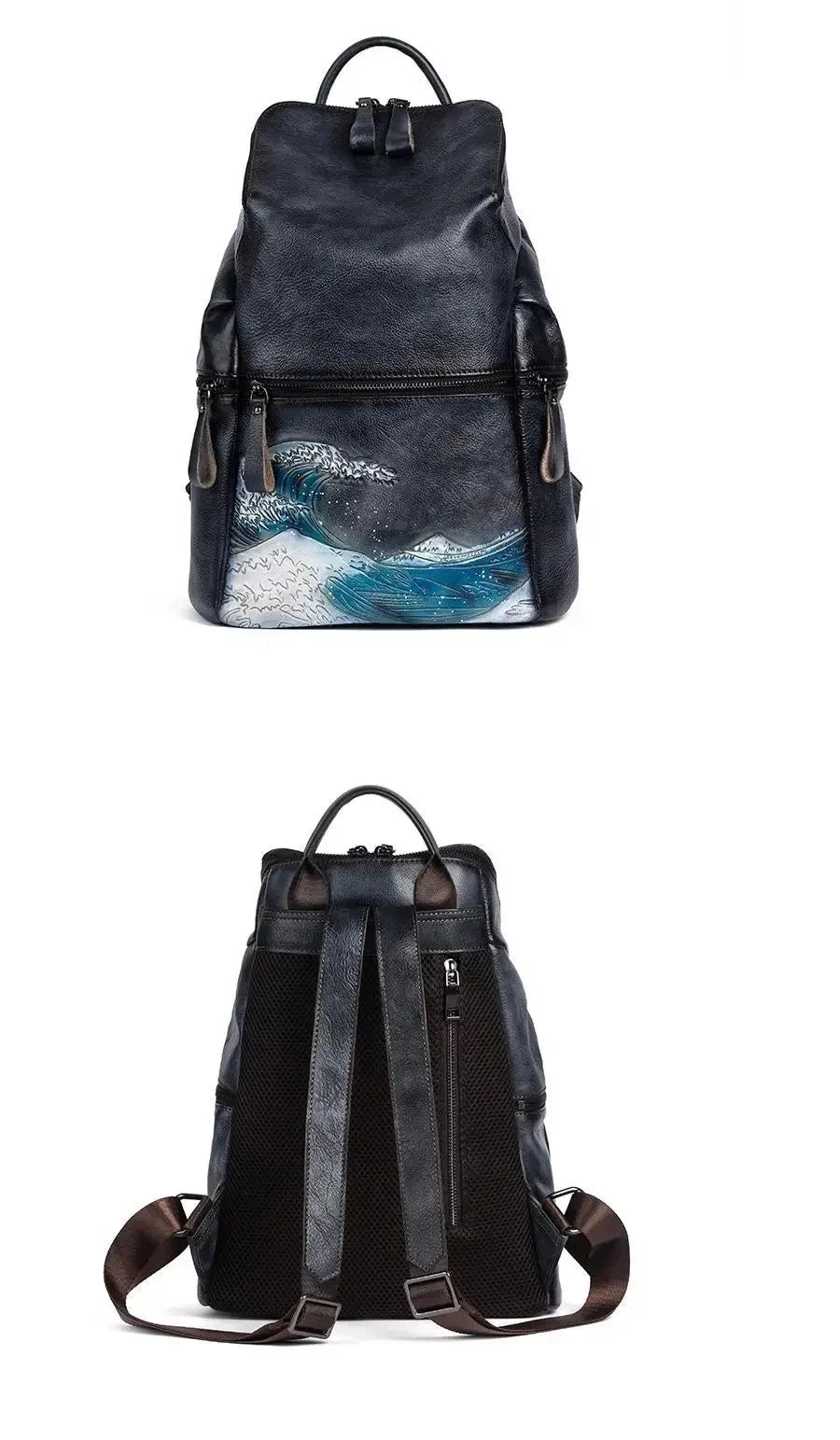 Rucksack Everest Vintage – Aus handgefertigtem echtem Leder