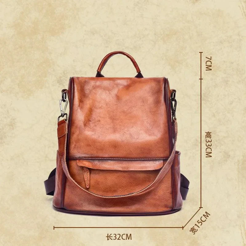Rucksack Valéria Vintage – Aus echtem Premium-Leder