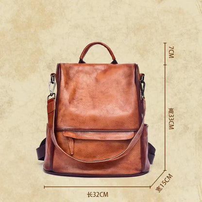 Rucksack Valéria Vintage – Aus echtem Premium-Leder