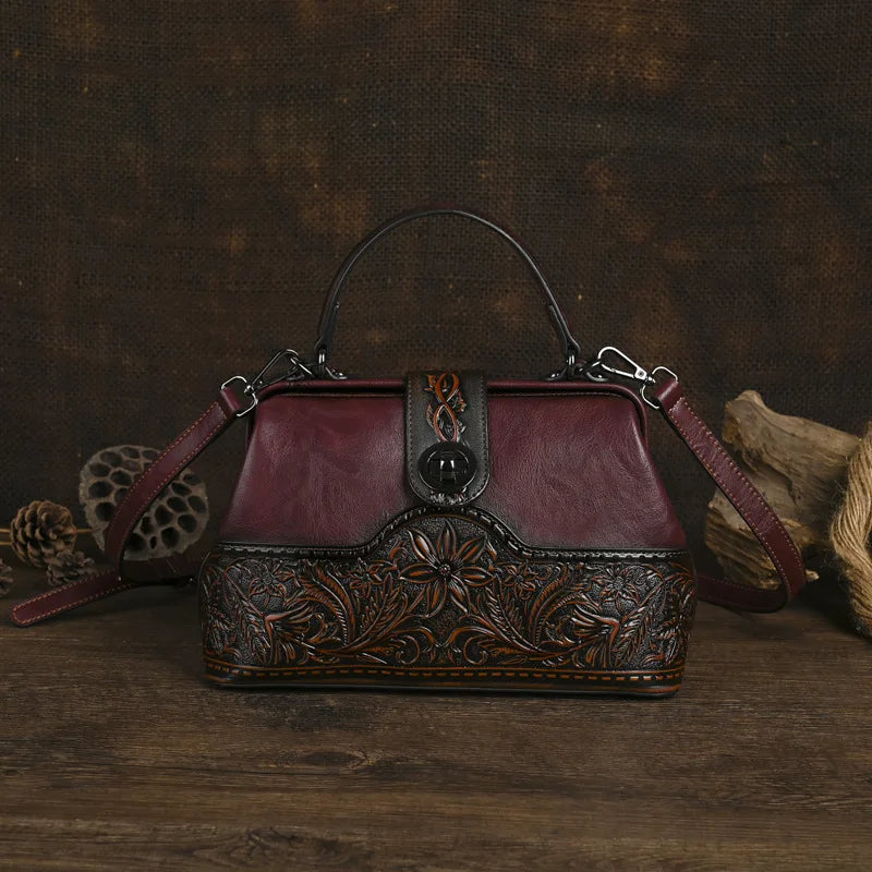 Tasche Luna Totem Vintage – Aus echtem Leder