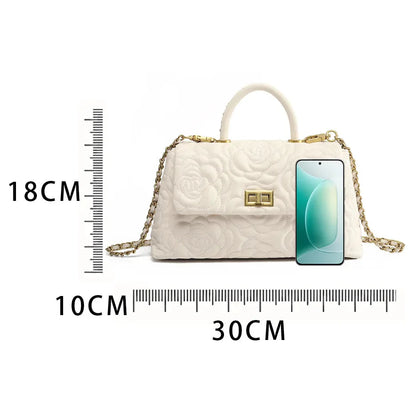 Camélia Élégance – Tasche aus echtem Leder