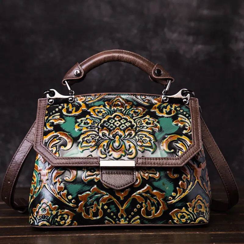 Flap-Tasche Aurora Vintage – Aus echtem Premium-Leder