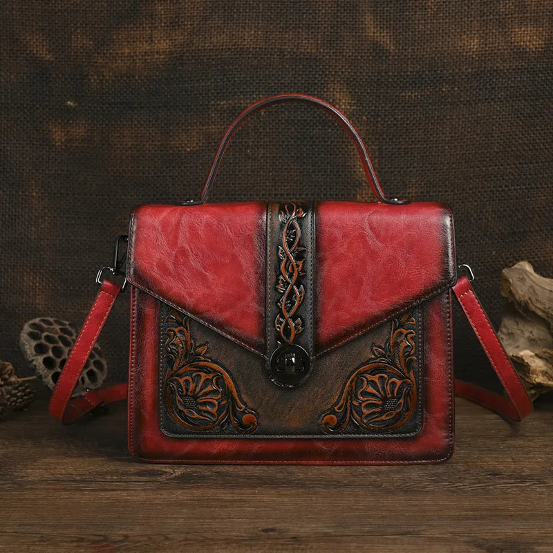 Tasche Square Elisa Vintage – Florales Design in hoher Qualität