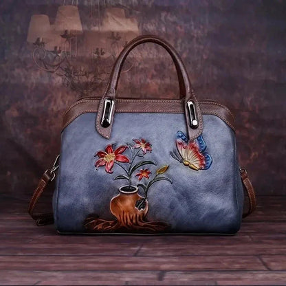 Shell-Tasche Mariana Vintage – Aus echtem Premium-Leder