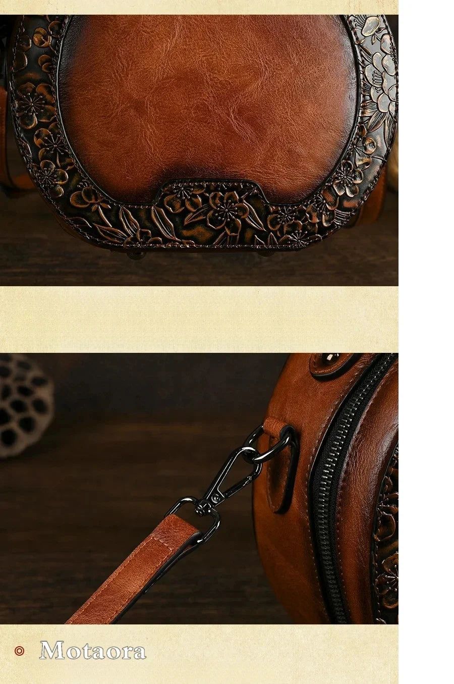 Tasche Circa Vintage – Elegantes rundes Design