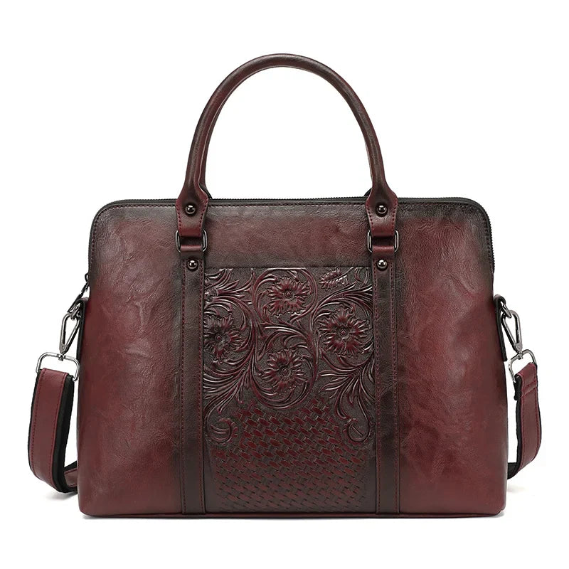 Businesstasche Helena Vintage – Aus echtem Premium-Naturleder