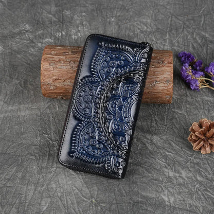 Geldbörse Floral Mei Vintage – Aus echtem Premium-Leder