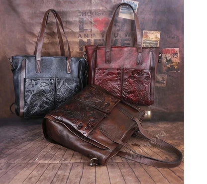 Tote Victoria Vintage – Aus echtem Premium-Leder