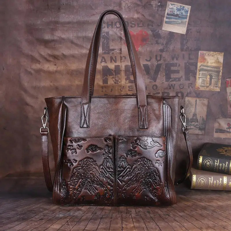 Tote Victoria Vintage – Aus echtem Premium-Leder