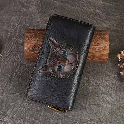 Geldbörse Gato Luna Vintage – Aus echtem Premium-Leder