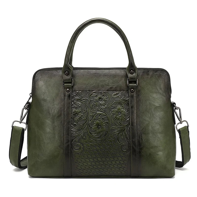 Businesstasche Helena Vintage – Aus echtem Premium-Naturleder