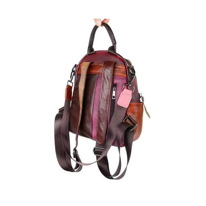 Rucksack Patchwork Diana Vintage – Aus echtem Premium-Leder