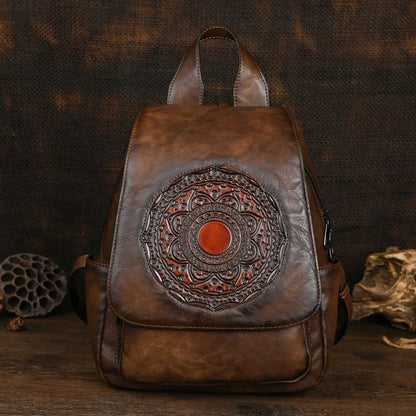 Geometrischer Rucksack Laura Vintage – Elegantes Design in hoher Qualität