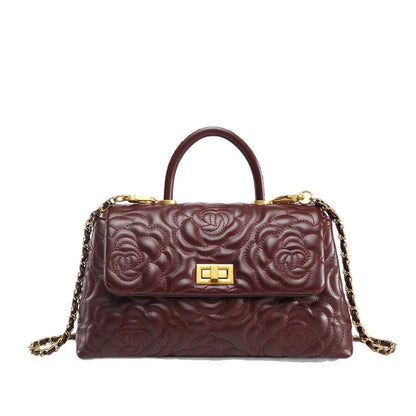 Camélia Élégance – Tasche aus echtem Leder