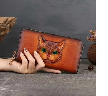 Geldbörse Gato Luna Vintage – Aus echtem Premium-Leder