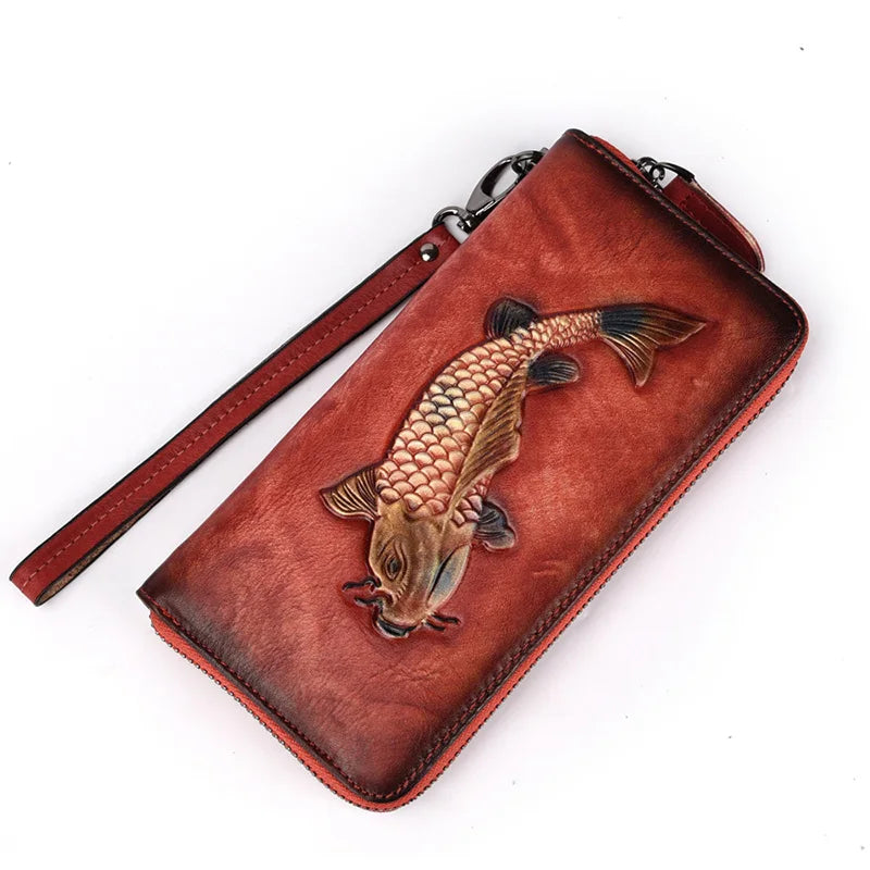 Geldbörse Koi Vintage – Aus echtem Premium-Leder