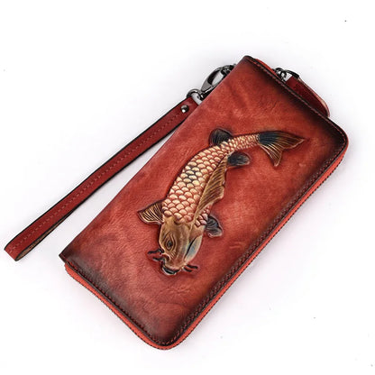 Geldbörse Koi Vintage – Aus echtem Premium-Leder