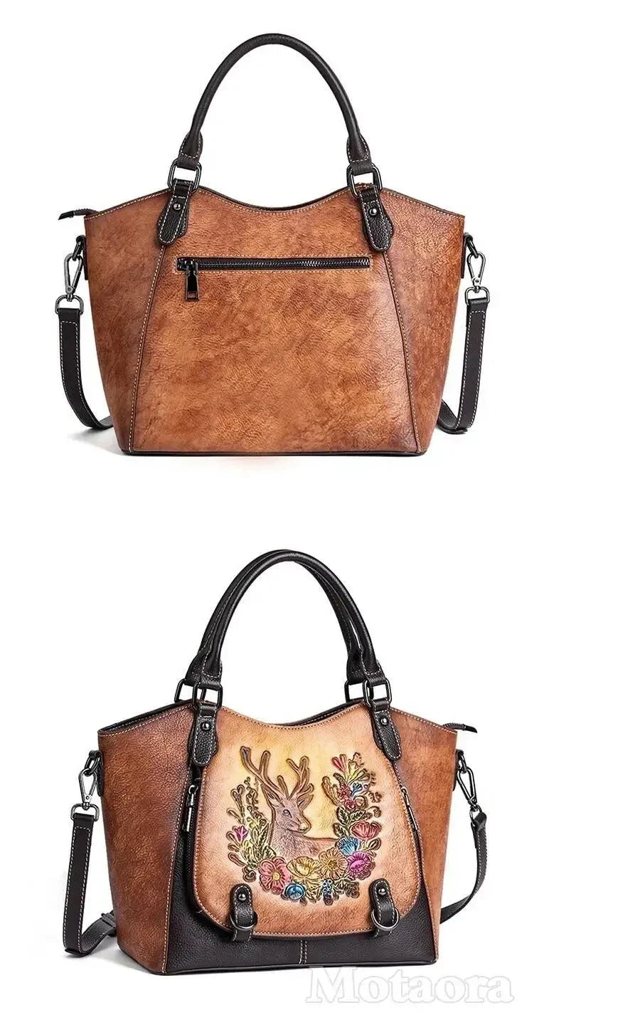 Tote Vitória Vintage – Aus echtem Premium-Leder