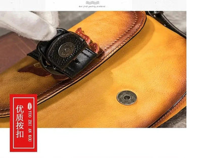 Künstlerische Tasche Sofia Vintage – Aus echtem Premium-Leder