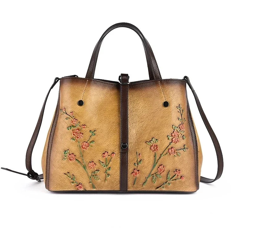 Bucket-Tasche Aurora Vintage – Aus echtem Premium-Leder