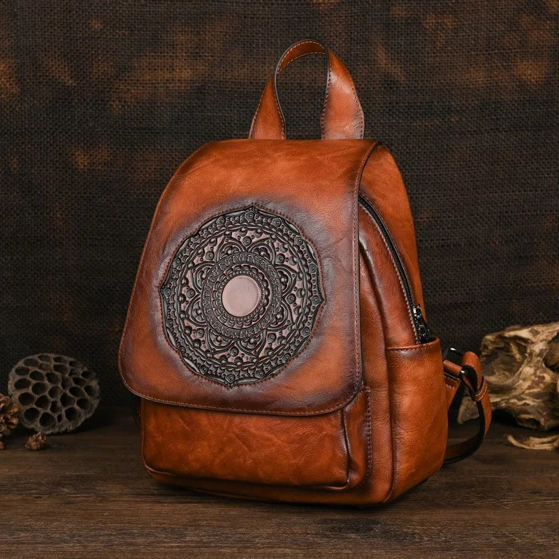 Geometrischer Rucksack Laura Vintage – Elegantes Design in hoher Qualität