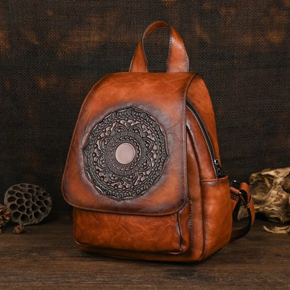 Geometrischer Rucksack Laura Vintage – Elegantes Design in hoher Qualität