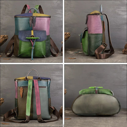 Rucksack Aurora Patch Vintage – Aus echtem Premium-Leder