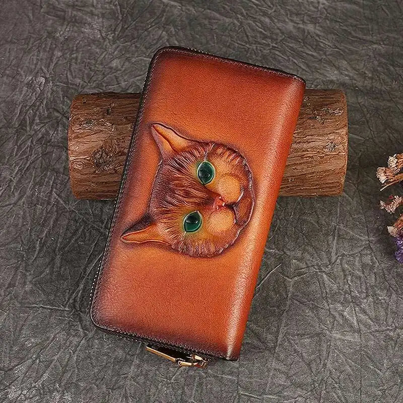 Geldbörse Gato Luna Vintage – Aus echtem Premium-Leder
