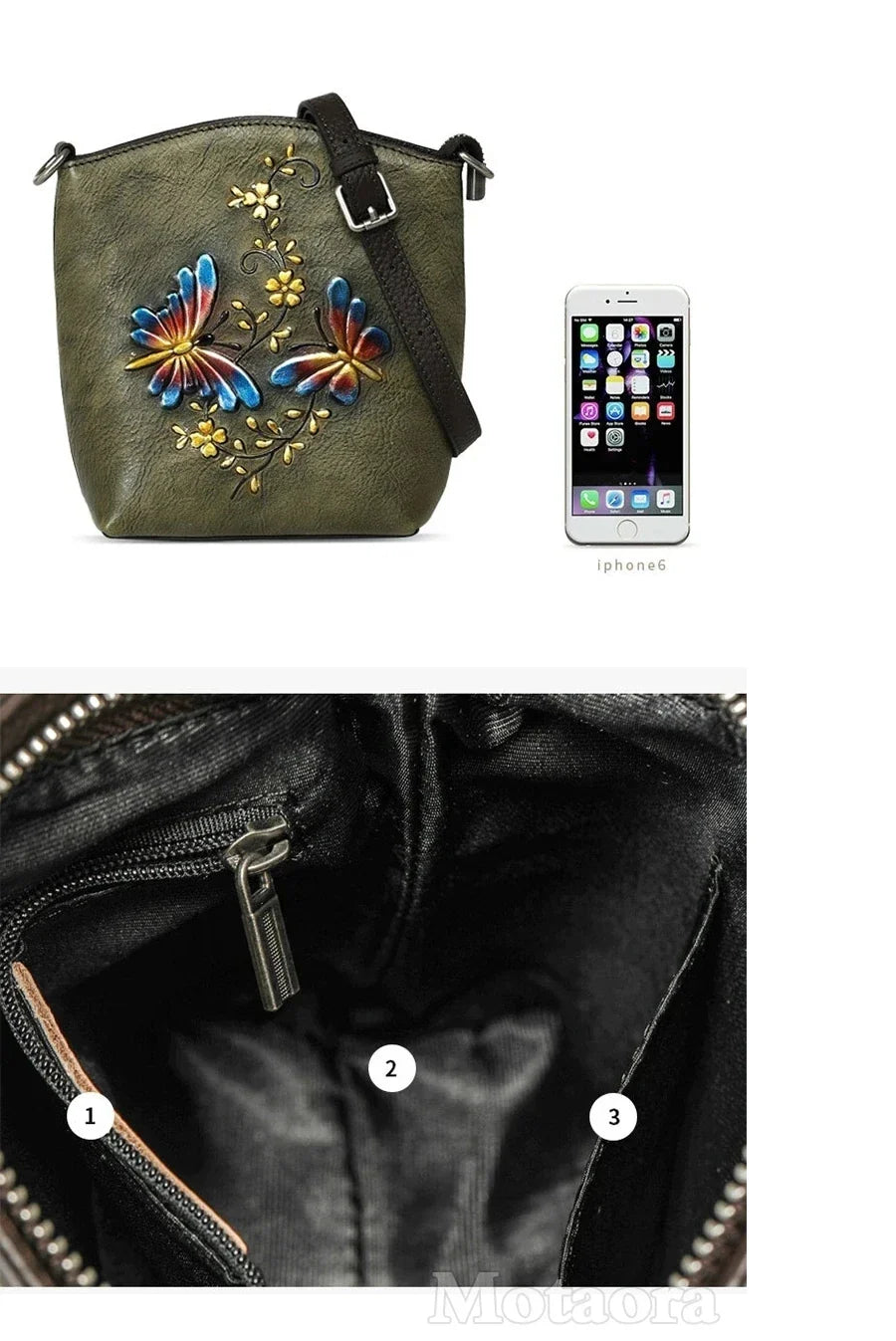Handytasche Aurora Vintage – Aus echtem Premium-Leder