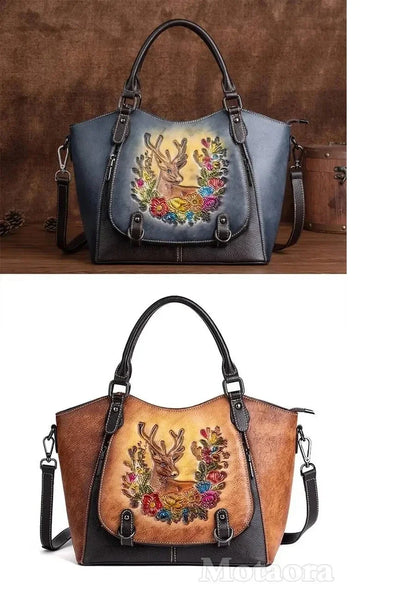 Tote Vitória Vintage – Aus echtem Premium-Leder