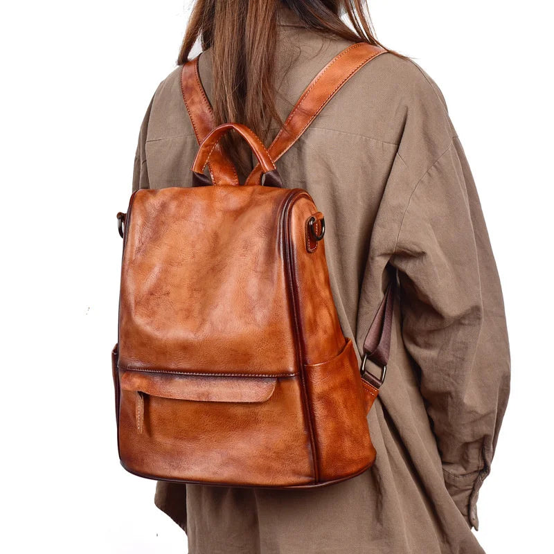Rucksack Valéria Vintage – Aus echtem Premium-Leder