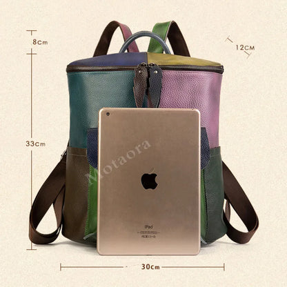 Rucksack Aurora Patch Vintage – Aus echtem Premium-Leder