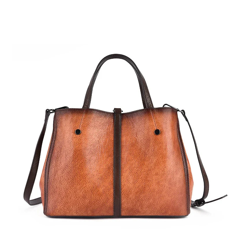 Bucket-Tasche Aurora Vintage – Aus echtem Premium-Leder